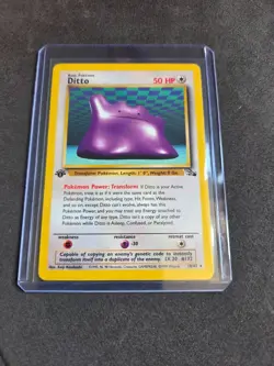 Pokemon TCG Ditto 1st Edition Fossil 18/62 Non Holo Rare 1999 Vintage WOTC - Image 1