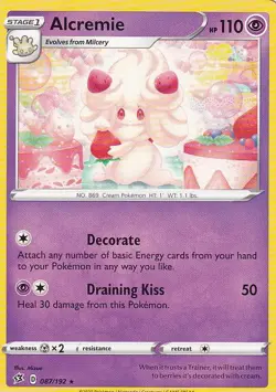 Alcremie 087/192 Rare Rebel Clash Pokemon Near Mint - Image 1