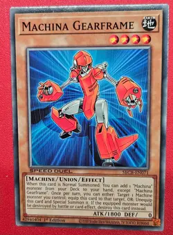 1x Yu-Gi-Oh! Machina Gearframe - SBCB-EN071 - Common Speed Duel - 1st Ed - NM - Image 1