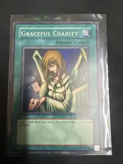 Yugioh Graceful Charity SDP-040 Super Rare Unlimited NM - Image 1