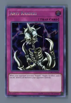 Anti Raigeki LCKC-EN104 Secret Rare Legendary Collection Kaiba Yu-Gi-Oh LP - Image 1