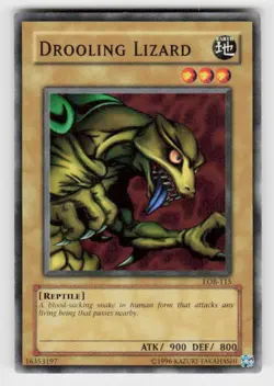 The Legend of Blue Eyes White Dragon #LOB-115 Drooling Lizard - Image 1