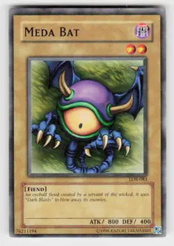 The Legend of Blue Eyes White Dragon #LOB-083 Meda Bat - Image 1