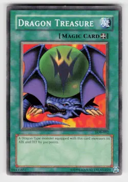 The Legend of Blue Eyes White Dragon #LOB-092 Dragon Treasure - Image 1
