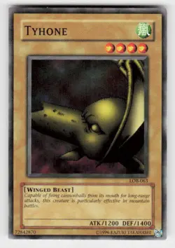 The Legend of Blue Eyes White Dragon #LOB-063 Tyhone - Image 1