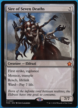 Sire of Seven Deaths Foundations MINT Mythic Rare MTG CARD (ID# 503029) ABUGames - Image 1