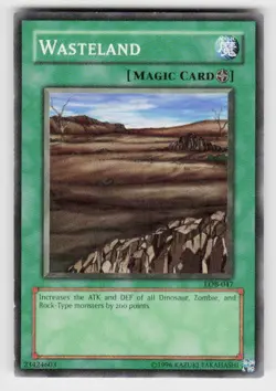 The Legend of Blue Eyes White Dragon #LOB-047 Wasteland - Image 1