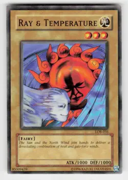 The Legend of Blue Eyes White Dragon #LOB-035 Ray & Temperature - Image 1