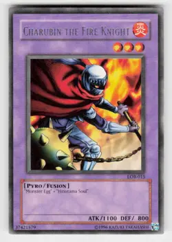 The Legend of Blue Eyes White Dragon #LOB-015 Charubin the Fire Knight - Image 1