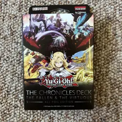 3x Yu-Gi-Oh! The Chronicles Deck The Fallen & The Virtuous Factory Sealed - Image 2