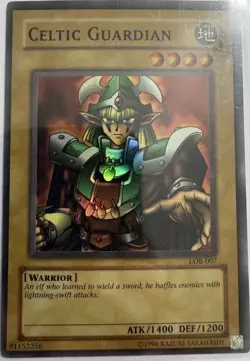 Yu-Gi-Oh! TCG Celtic Guardian Legend of Blue Eyes White Dragon LOB-007 Unlimited - Image 1