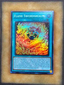 Yugioh Flame Swordsrealm MZMI-EN006 Super Rare 1st Ed NM - Image 1
