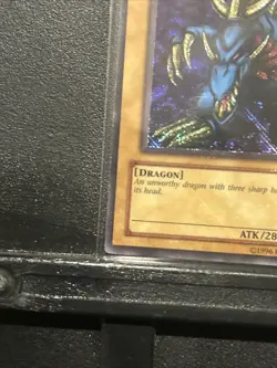 Tri-Horned Dragon LOB-000 Double Misprint Reverse Secret Rare And Foil Bleed (9) - Image 5