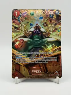 One Piece TCG Buggy OP03-008 SP Rare Parallel Art Wings Of The Captain OP-06 - Image 1