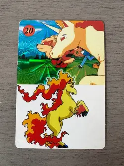 Rare 1996 Japan Pokemon Vending Machine Sticker Card- Ponyta and Rapidash #20 - Image 1