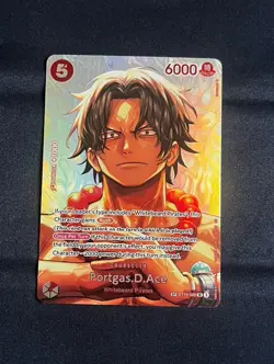 ONE PIECE TCG Portgas D Ace SP ST15-005 SR The Time of Battle OP16 English - Image 1