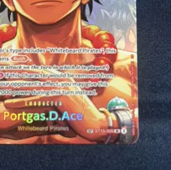 ONE PIECE TCG Portgas D Ace SP ST15-005 SR The Time of Battle OP16 English - Image 3