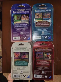 Disney Lorcana Trading Card Game starter deck Lot Of 4 - Image 2