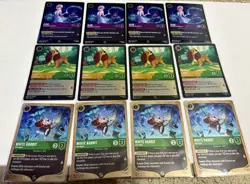 Disney Lorcana Foil Promo Lot of 12 NM. 4x Elsa , 4x Lady, 4x White Rabbit - Image 1