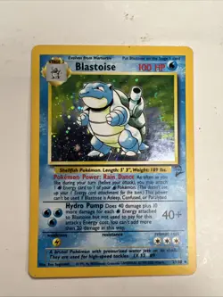 1999 Blastoise Holo Foil Rare Pokemon TCG Card Base Set 2, WOTC, 2/130 - Image 1