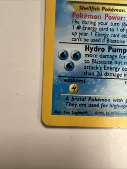 1999 Blastoise Holo Foil Rare Pokemon TCG Card Base Set 2, WOTC, 2/130 - Image 4