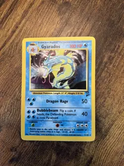 Gyarados Pokemon Card Unlimited Holo Rare Base Set 2 7/130 - Image 1