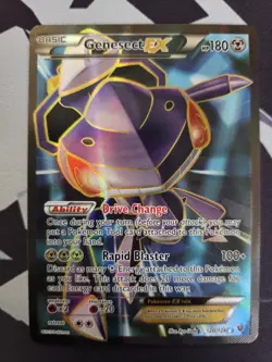 Genesect EX Fates Collide Holo Ultra Rare Full Art Card 120/124 Lightly Played - Image 1