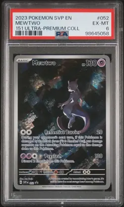 PSA 6 Mewtwo 052 Black Star Promo 151 Ultra Premium Collection SVP Pokemon Card - Image 1