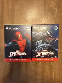 Magic The Gathering MTG Marvel Spider Man Welcome Decks - Black And White - Image 1