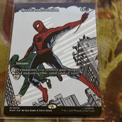 x1 Heroic Intervention - Borderless M MTG Marvel Universe M/NM, English - Image 1