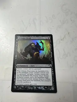 MTG Animate Dead - Foil, Light Play, English Premium Deck Series: Graveborn - Image 1