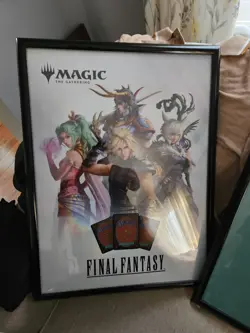 MTG FINAL FANTASY Store FOIL ART Promotional Poster 18x24 Magic The Gathering - Image 1