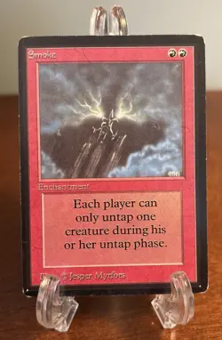 MTG Smoke Beta Magic The Gathering Vintage Rare Moderately Played MP - Image 1