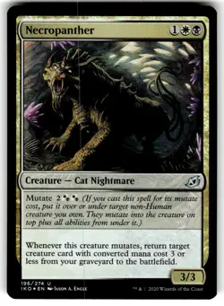 Necropanther - Foil NM-Mint, English Ikoria: Lair of Behemoths MTG Magic - Image 1