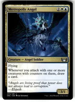 MTG Magic the Gathering Metropolis Angel (203/547) Streets of New Capenna - Image 1