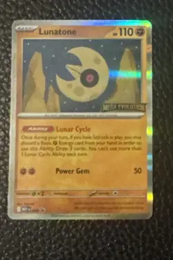 Lunatone 004 Me: Mega Evolution Build and Battle Stamped Promo Pokemon Card - Image 1