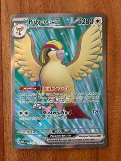Pokemon TCG Pidgeot ex 217/197 Obsidian Flames Ultra Rare NM Card - Image 1