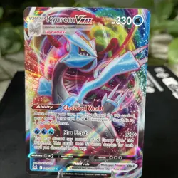 Pokemon Kyurem VMAX Holo Rare Card 49/196 Lost Origin Series 049/196 - Image 1
