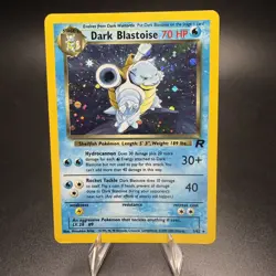 Dark Blastoise 3/82 Holo Rare Vintage Team Rocket WOTC Pokemon Card NM - Image 1