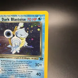 Dark Blastoise 3/82 Holo Rare Vintage Team Rocket WOTC Pokemon Card NM - Image 4