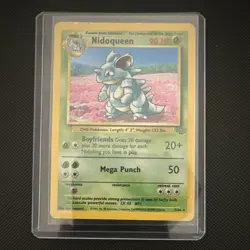 Pokemon TCG Nidoqueen Jungle 7/64 Rare Unlimited 90 HP English 1999 Card - Image 1