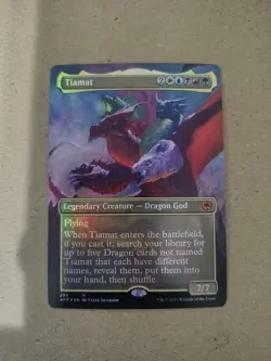 MTG Tiamat (Borderless) - Non Foil- 298 Adventures in the Forgotten Realms - Image 1