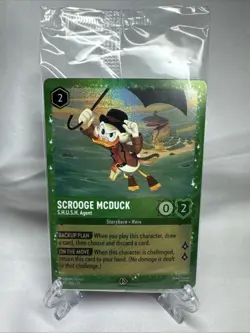 Scrooge McDuck - S.H.U.S.H. Agent 36 Disney Lorcana Promo Card Holo SEALED - Image 2