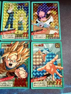 Dragon Ball z super battle Part 10 Prism Holo cards Set of 6 Bandai Japan 1994 - Image 3