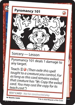 Pyromancy 101 Mystery Booster 2 Playtest Card NM MTG - Image 1