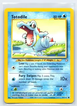Pokemon Card - Totodile - Neo Genesis 81/111 - Image 1