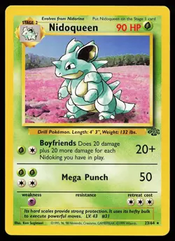 Nidoqueen 23/64 Unlimited Rare Jungle Pokemon Card - Image 1