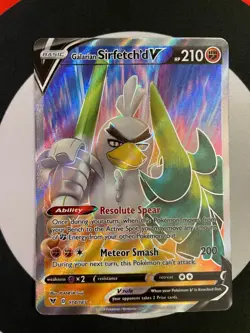 Pokemon Galarian Sirfetch'd V 174/185 Vivid Voltage Full Art Holo Rare TCG 2020 - Image 2