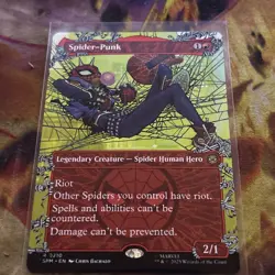 Spider-Punk - Borderless - MtG Spider-Man - NM - Image 1