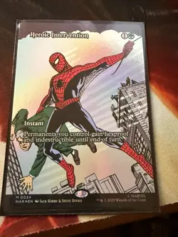 Foil Heroic Intervention Borderless MTG Marvel Eternal-Legal Nm/M *ON HAND* - Image 1